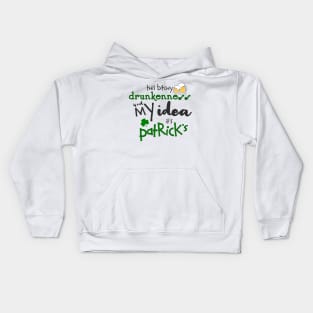 St Patrick's Day Irish Funny Alcohol Beer Drinking Party Kids Hoodie